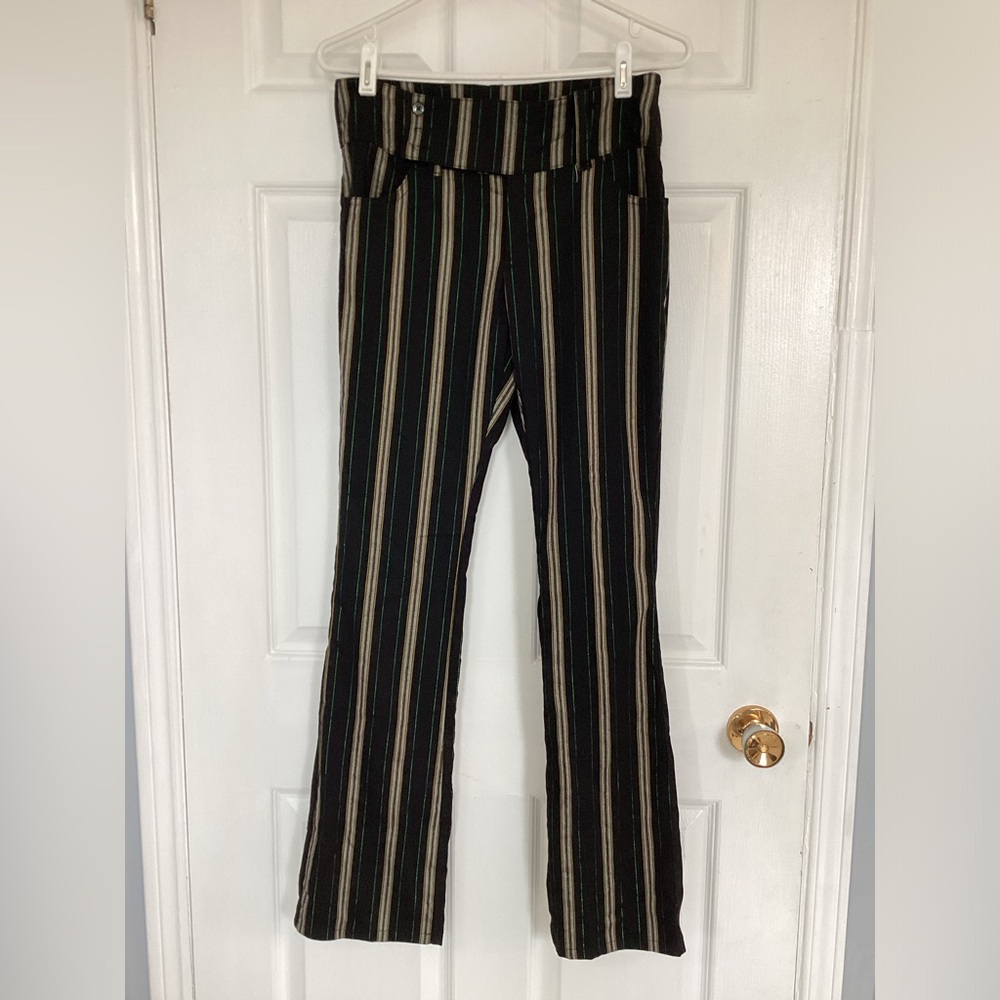 Urban Outfitters Black Striped Straight Leg Pants